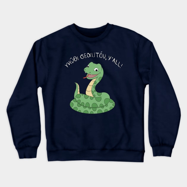 Gnoqi Sauton, Y’all! Crewneck Sweatshirt by CatherynneMValente